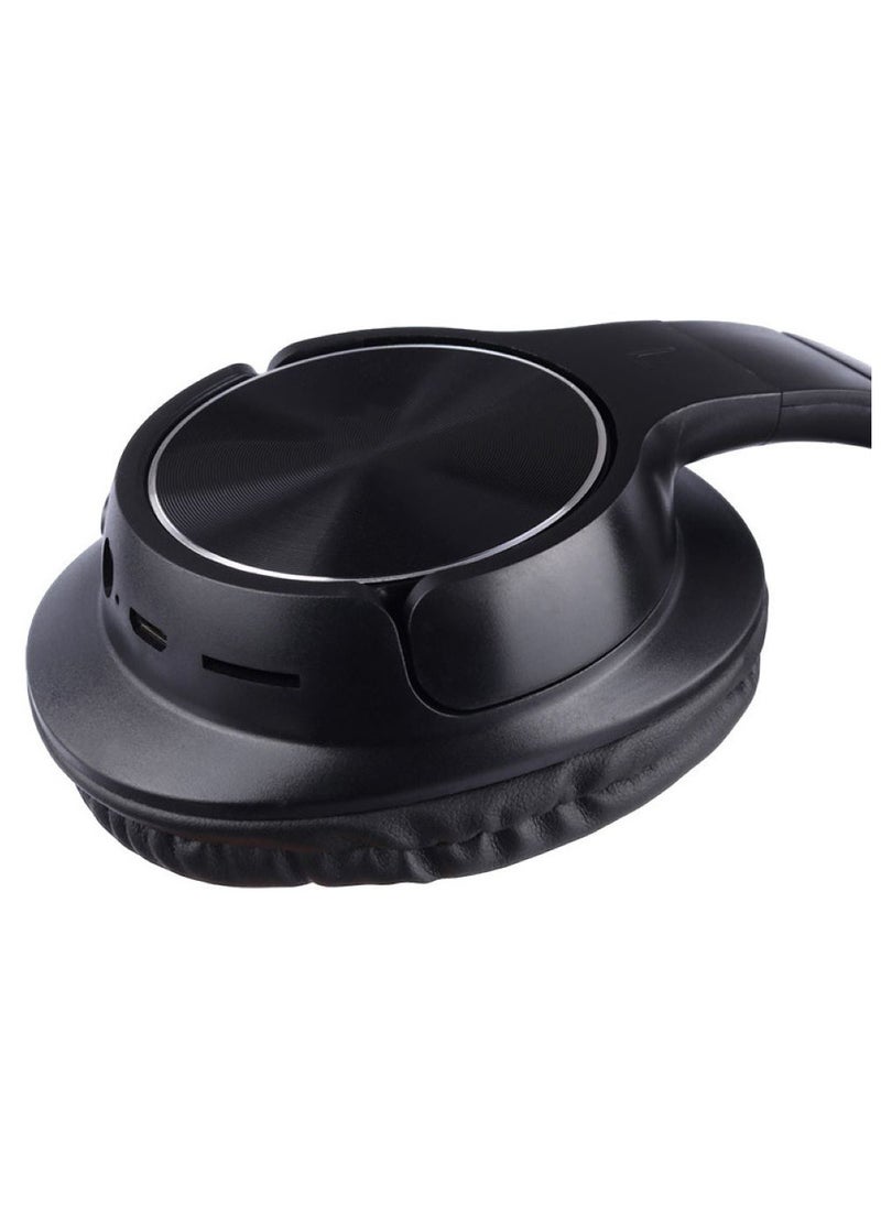 Generic - Stereo headphones, model J-27, wireless Headphone Bluetooth, Battery: 400m Adriver, Function: volume control,pause/Play device, MIC , Play Time: 48 hours, Connector: 3.5 mm stereo plug, Google Assistant Feature , Sensitivity: 114 dab/mw, Color (Black) - Image 1