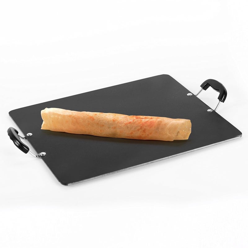 Sumeet Sumeet Nonstick Rectangle Pathri Tawa 33 X 28 cm Silver 4mm Small  - Image 5