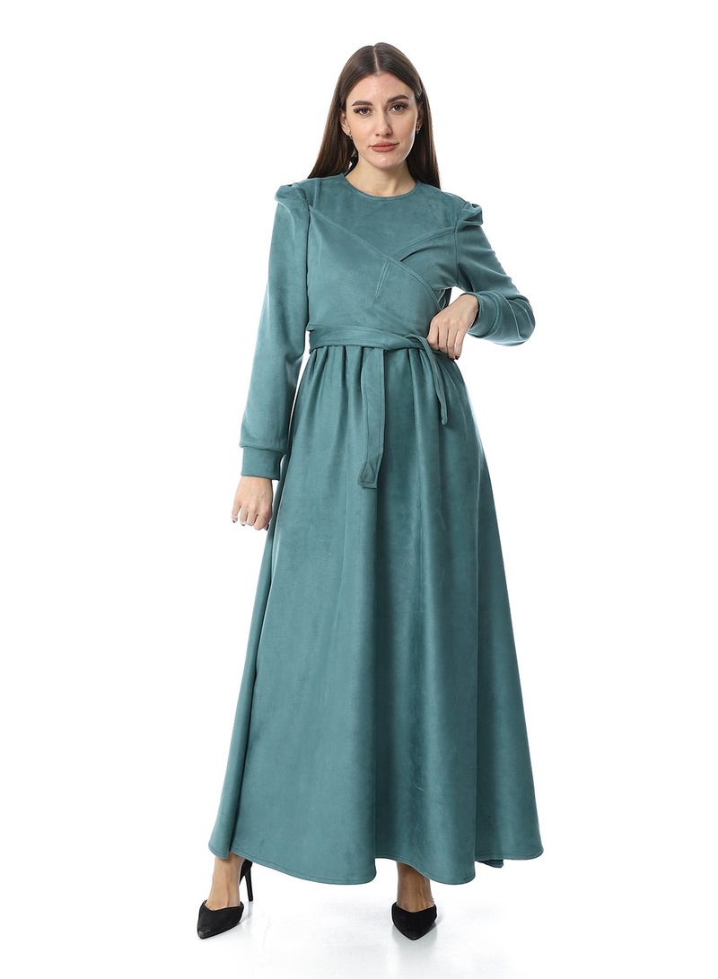 Caesar Women Chmois Casual Dress With Belt  - Image 1