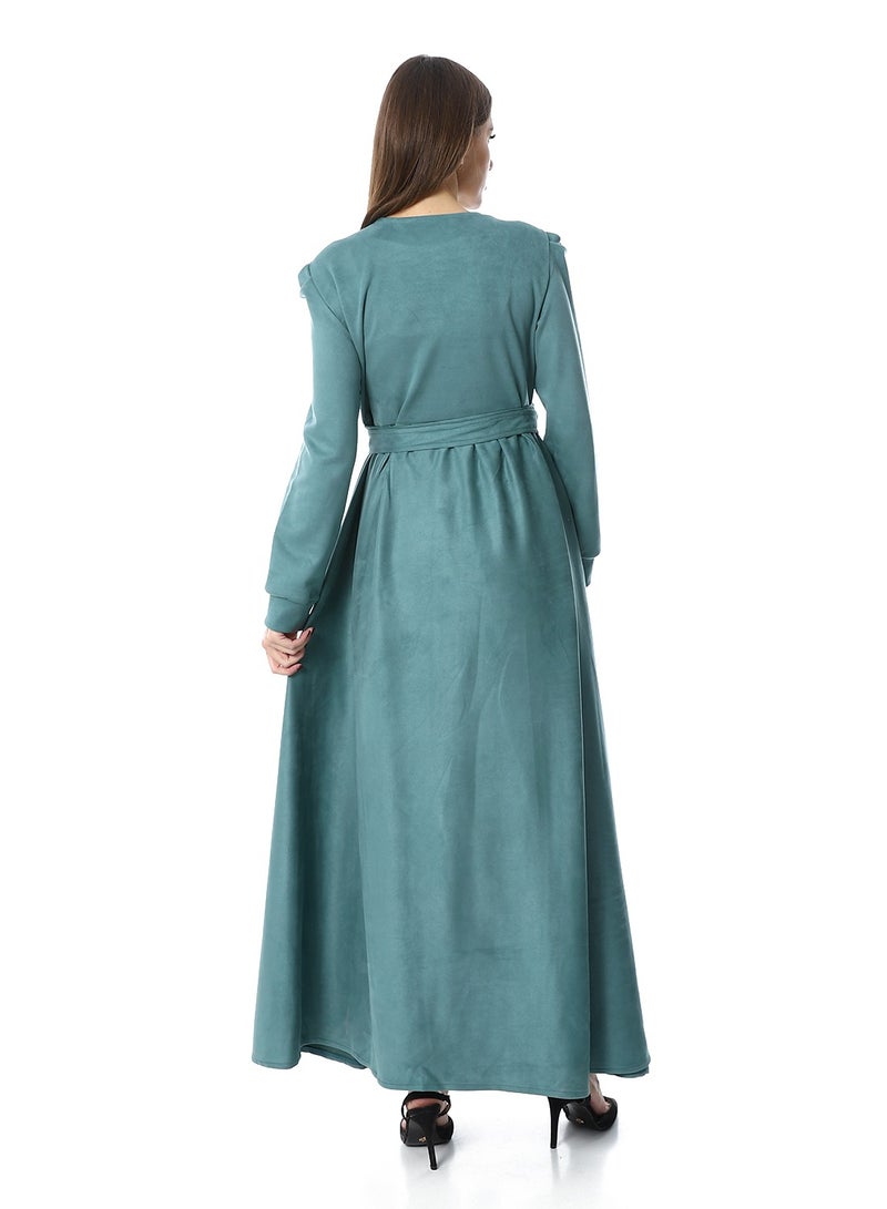 Caesar Women Chmois Casual Dress With Belt  - Image 2