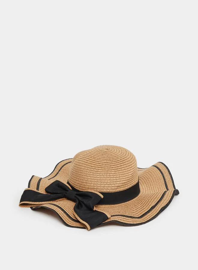 Styli Styli Bow Detail Straw Hat