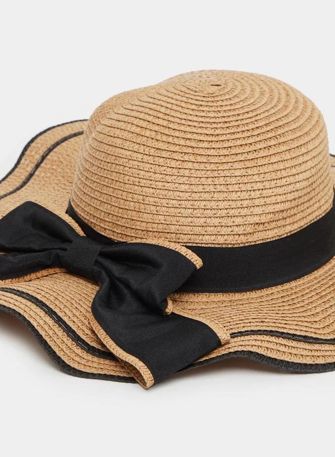 Styli Styli Bow Detail Straw Hat