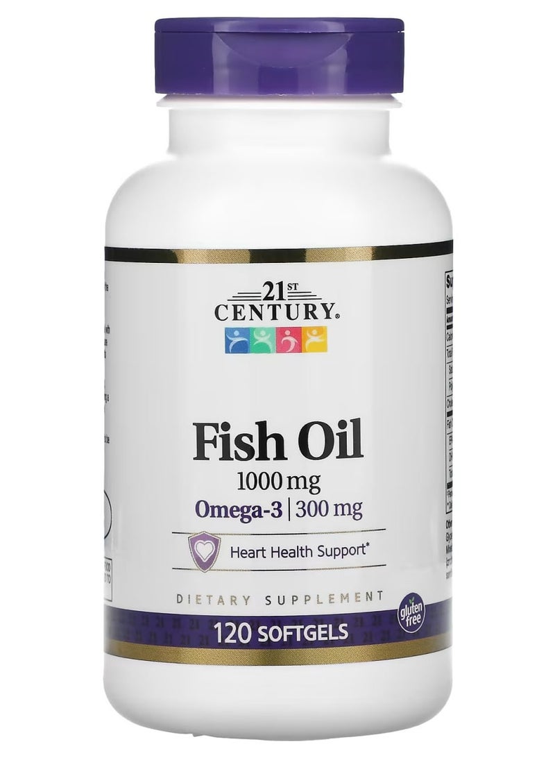 21st Century Omega-3 Fish Oil 120 Softgels - Image 1