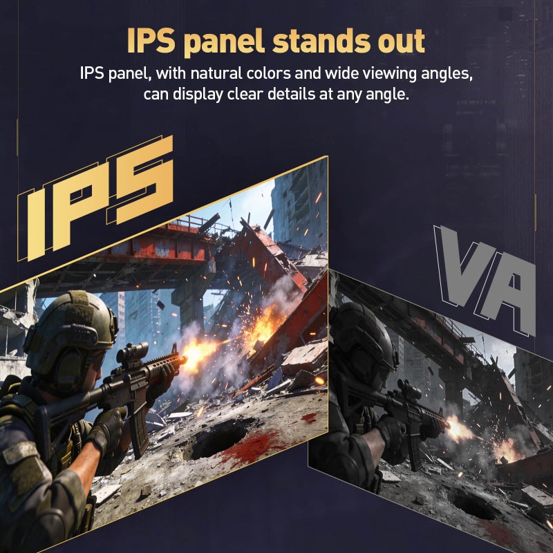 KOORUI 24 Inch Gaming Monitor 144Hz Full HD 1920 x 1080p IPS Ultra-Slim Display with HDMI VGA, Adaptive Sync, 99% SRGB, VESA 100x100mm, Eye Care, Tilt, HDMI 2.0, Black, E2411K - Image 3