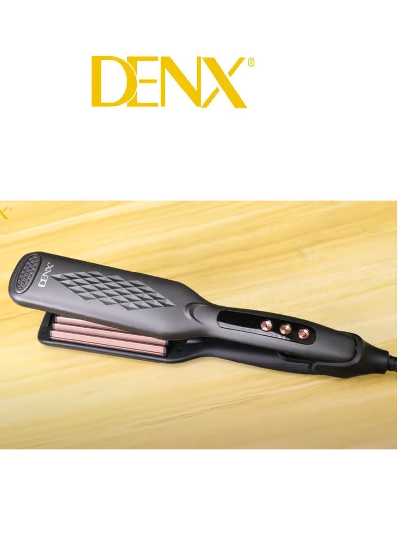 Denx 4In1 Hair Styling Tool With Four Interchangeable Ceramic Plates Adjustable Temperature Hair Straightener For Salon And Home Use - Image 5