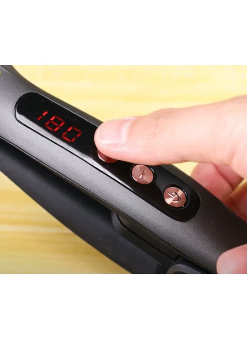 Denx 4In1 Hair Styling Tool With Four Interchangeable Ceramic Plates Adjustable Temperature Hair Straightener For Salon And Home Use - Image 2