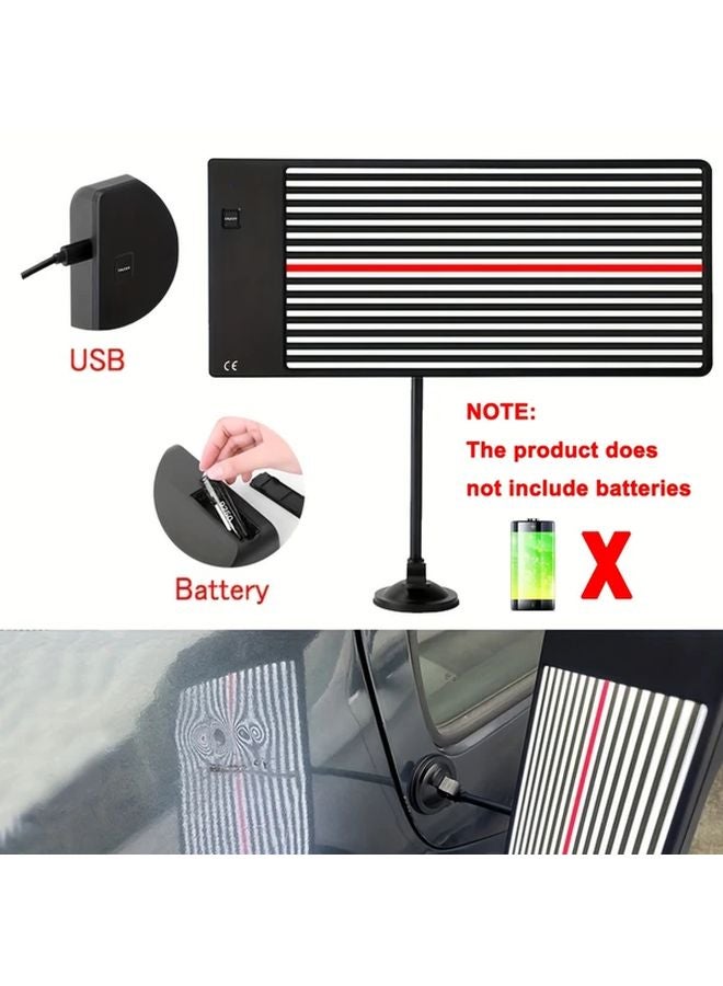 مصباح LED عاكس انبعاج السيارة ثنائي الوضع يعمل ببطارية USB، أداة واحدة - Image 1