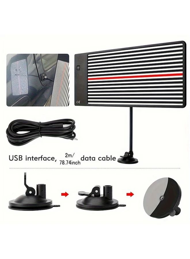 مصباح LED عاكس انبعاج السيارة ثنائي الوضع يعمل ببطارية USB، أداة واحدة - Image 4