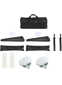 PADOM Padom Softbox Lighting Kit, Dimmable Continuous Lighting Soft Box Set with 3 Color Temperature 150W Light Bulbs, Professional Photography Studio Equipment for Video Recording, Podcast, Interview(set 2  - Image 3