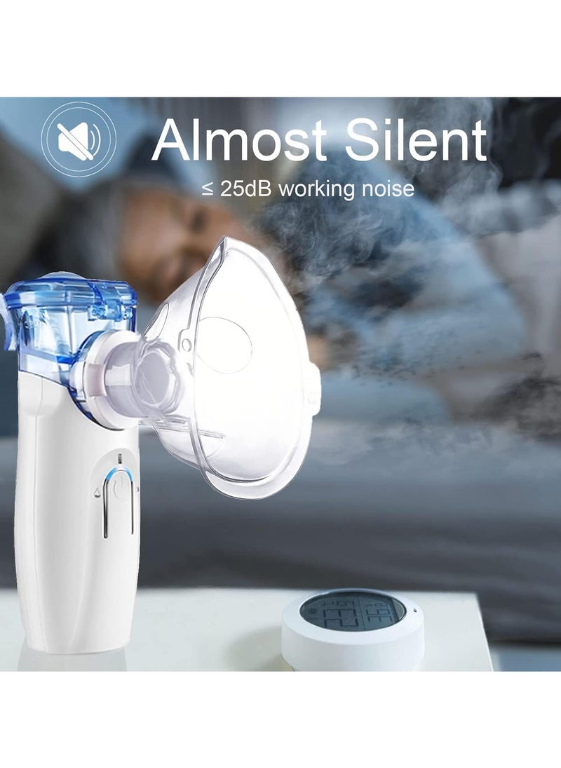 Generic - Portable Nebuliser Machine - Handheld Personal Inhaler for Breathing Problems, Silent Ultrasonic Nebulizer for Travel & Home Daily Use, Compact Asthma and Respiratory Relief Device - Image 1