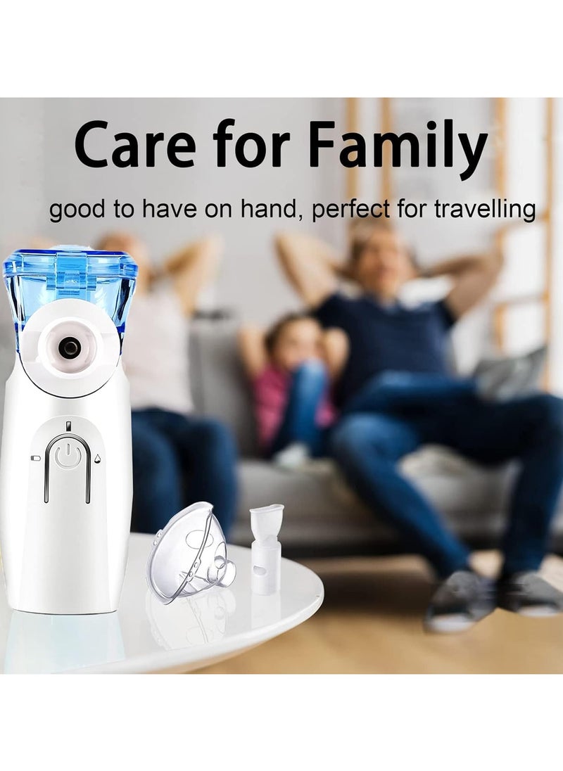 Generic - Portable Nebuliser Machine - Handheld Personal Inhaler for Breathing Problems, Silent Ultrasonic Nebulizer for Travel & Home Daily Use, Compact Asthma and Respiratory Relief Device - Image 1
