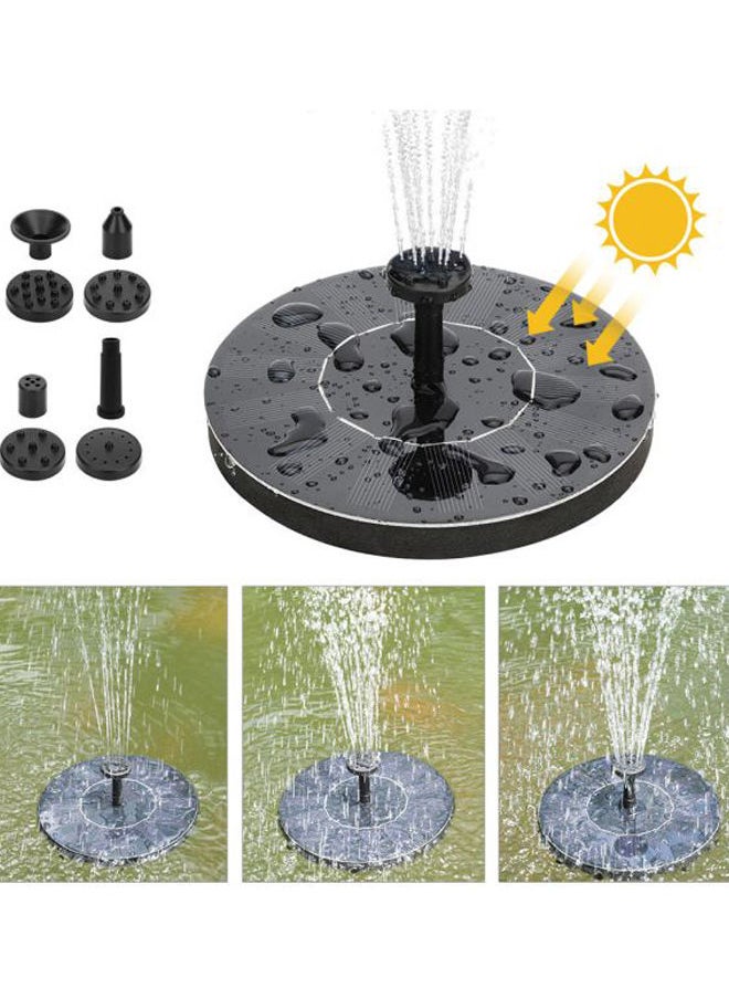 NIBEMINENT Pool Floating Solar Power Fountain Black  - Image 3