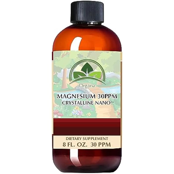 NutriNoche Organa Pure Crystalline Liquid Magnesium Supplement - 30 PPM - High Absorption Magnesium (8 oz.) - Image 1