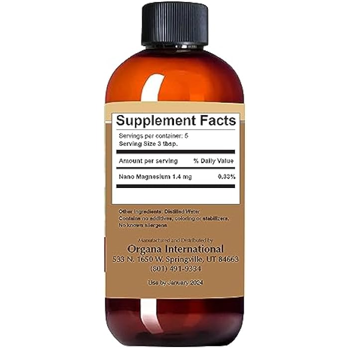 NutriNoche Organa Pure Crystalline Liquid Magnesium Supplement - 30 PPM - High Absorption Magnesium (8 oz.) - Image 5