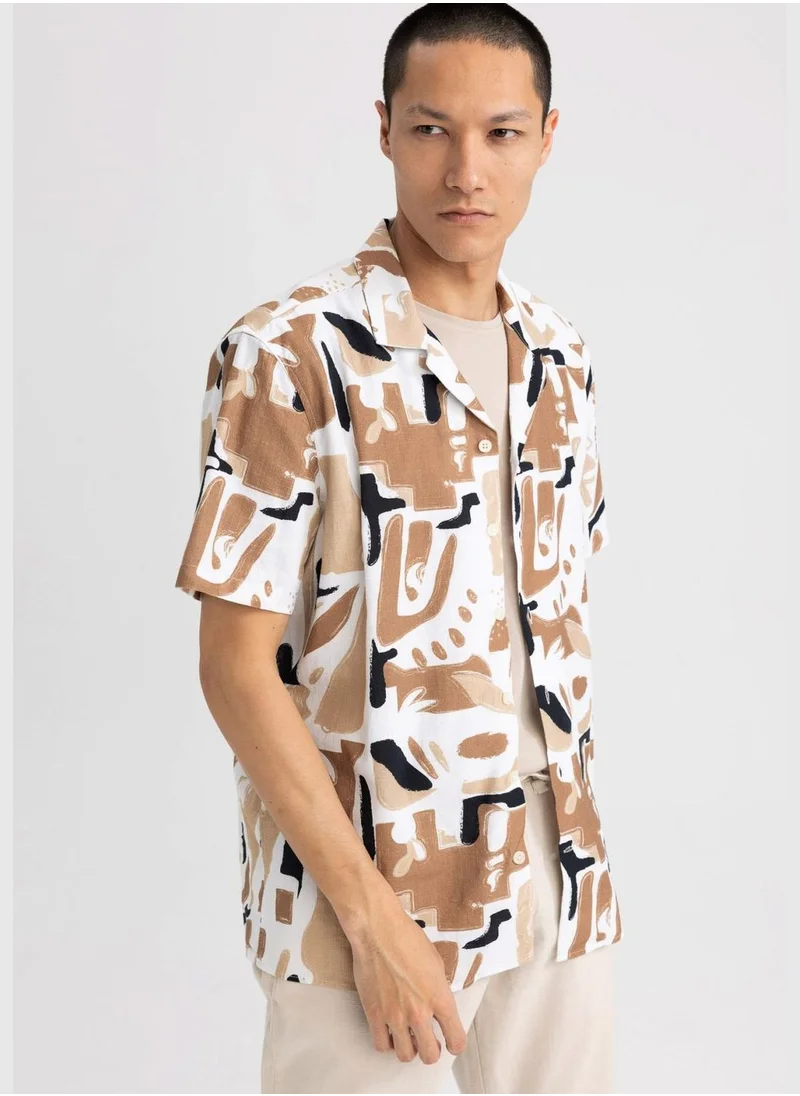 DeFacto Man Woven Short Sleeve Shirt