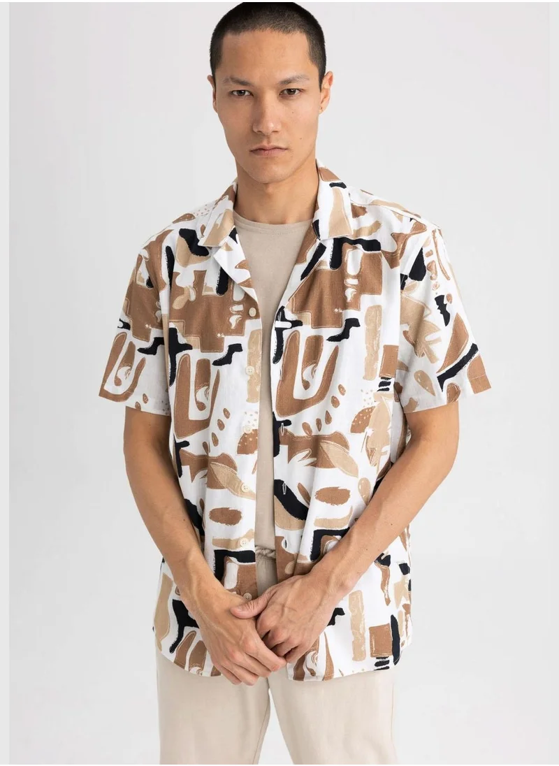 DeFacto Man Woven Short Sleeve Shirt