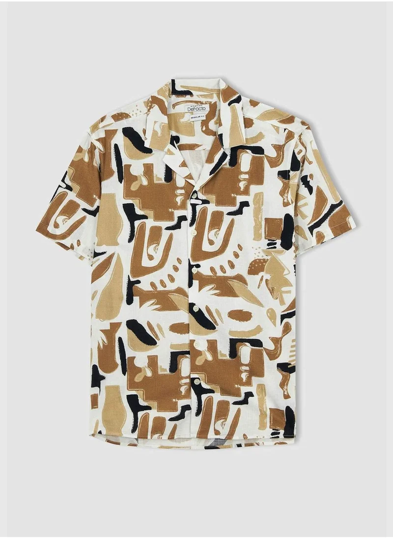 DeFacto Man Woven Short Sleeve Shirt