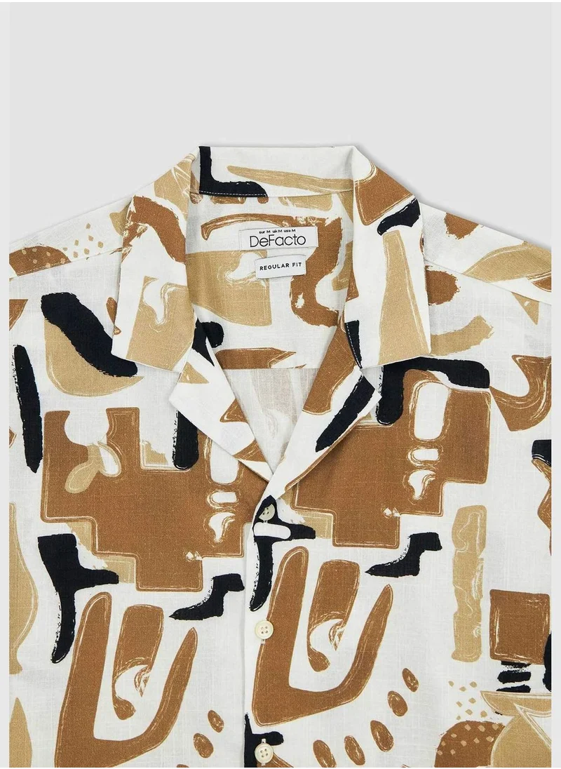 DeFacto Man Woven Short Sleeve Shirt