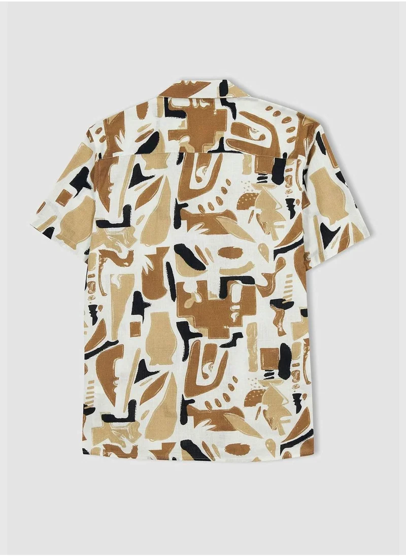 DeFacto Man Woven Short Sleeve Shirt