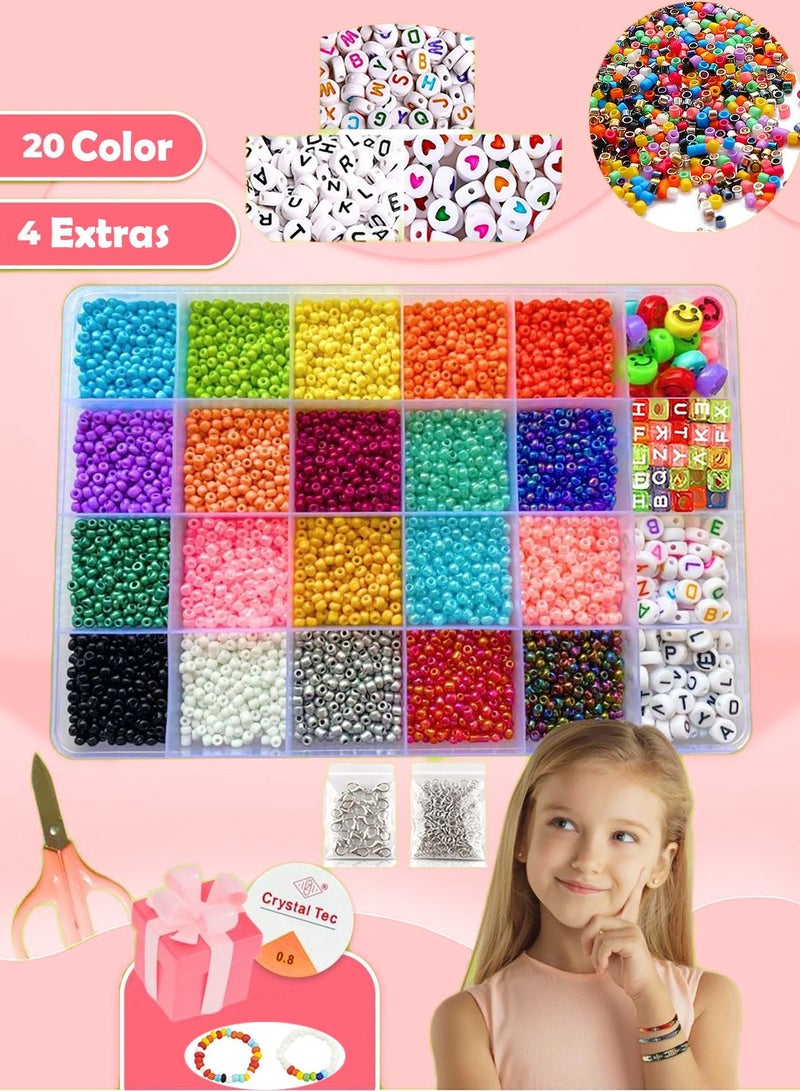 ماونتين جيمس مجموعة خرز والألوان وخرز الحروف الأبجدية لصنع مجوهرات و السوار - Image 1