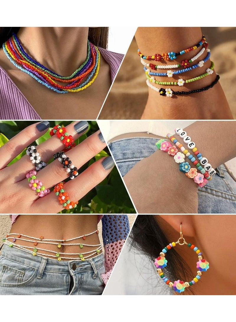 ماونتين جيمس مجموعة خرز والألوان وخرز الحروف الأبجدية لصنع مجوهرات و السوار - Image 5