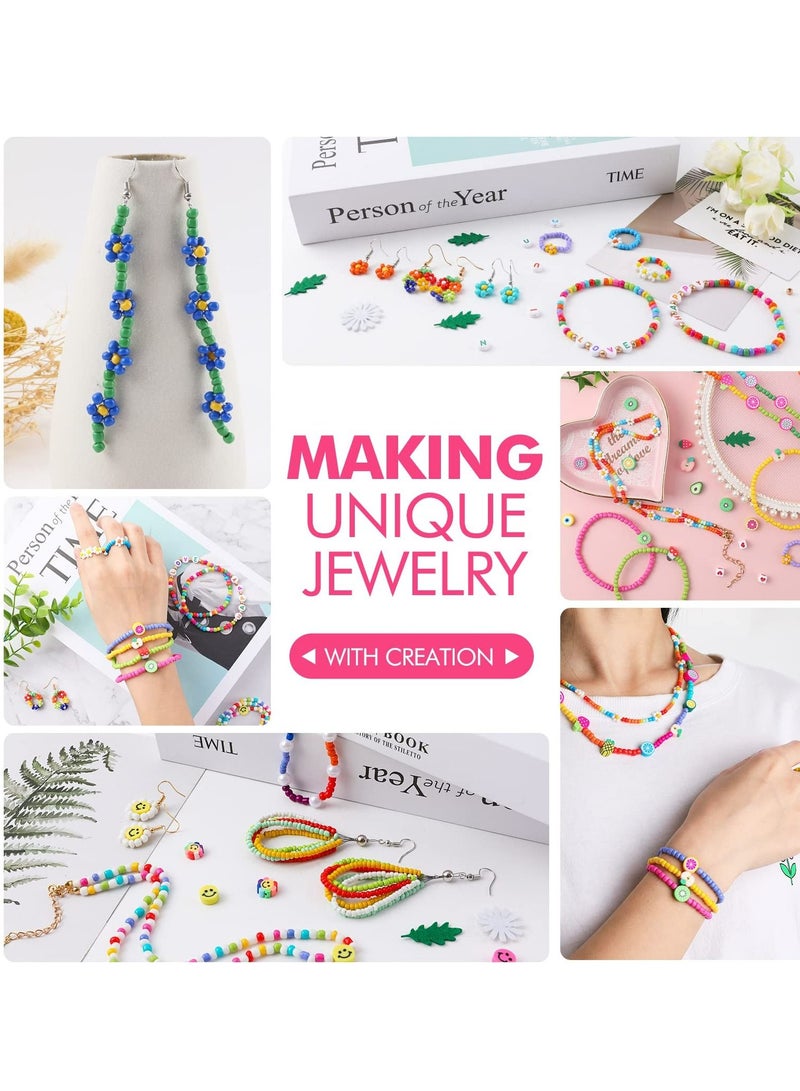 ماونتين جيمس مجموعة خرز والألوان وخرز الحروف الأبجدية لصنع مجوهرات و السوار - Image 4