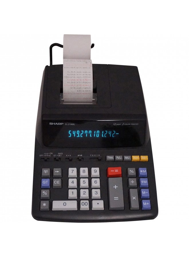 SHARP آلة حاسبة قياسية شارب EL2196BL، سوداء - Image 2