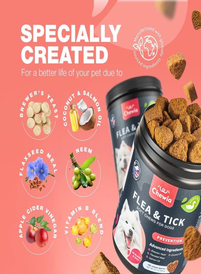 CHEWIA Dog Flea and Tick Treatment Chews - Flea and Tick Prevention for Dogs - Flea & Tick Chewables - Natural Dog Flea & Tick Control Soft Treats - Flea Chewables for Dogs - Immune Support Supplement - Image 5