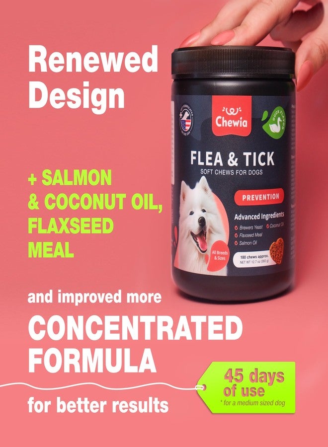 CHEWIA Dog Flea and Tick Treatment Chews - Flea and Tick Prevention for Dogs - Flea & Tick Chewables - Natural Dog Flea & Tick Control Soft Treats - Flea Chewables for Dogs - Immune Support Supplement - Image 2