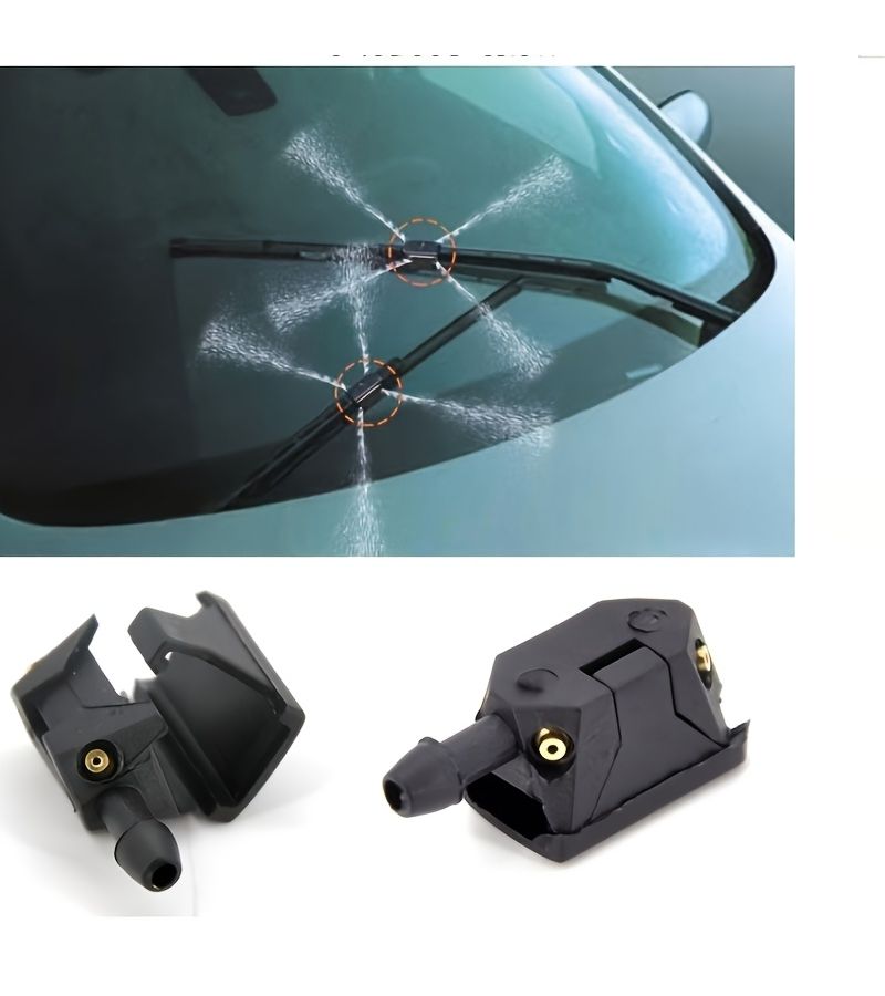Universal Car Wiper Nozzles And Tubes 7 Pcs 8mm Add On Style Decor - Image 3