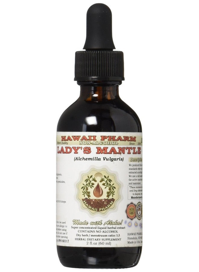 HawaiiPharm Lady'S Mantle Alcoholfree Liquid Extract Organic Lady'S Mantle (Alchemilla Vulgaris) Dried Herb Glycerite Hawaii Pharm Natural Herbal Supplement 2 Oz - Image 2