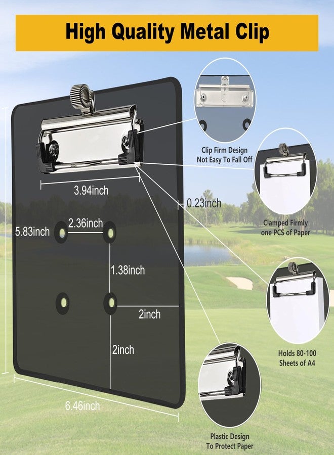 LEAPGOMAX Golf Cart Scorecard Holder with Pen Holder on Golf Cart Steering Wheel for EZGO Club Car Yamaha Golf Carts Black（Note Do Not Include Golf Cart Steering Wheel - Image 5
