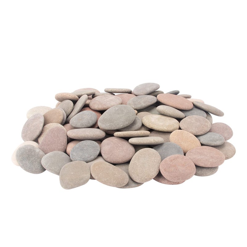 CFKJ [About 97 PCS - 102 PCS](18.2 Pounds) Painting Rocks,2.26"-3.49" River Rocks,Flat Stones,Craft Rocks,DIY Rocks - Image 5