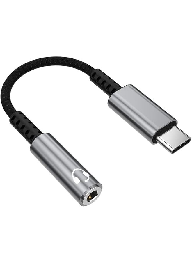 إيروريكس محول مقبس سماعة الرأس USB Type C Male إلى 3.5 مم كابل محول صوت رقمي DAC Decoder Chip محول كابل دونجل صوتي متوافق مع المزيد من أجهزة Type C  - Image 1