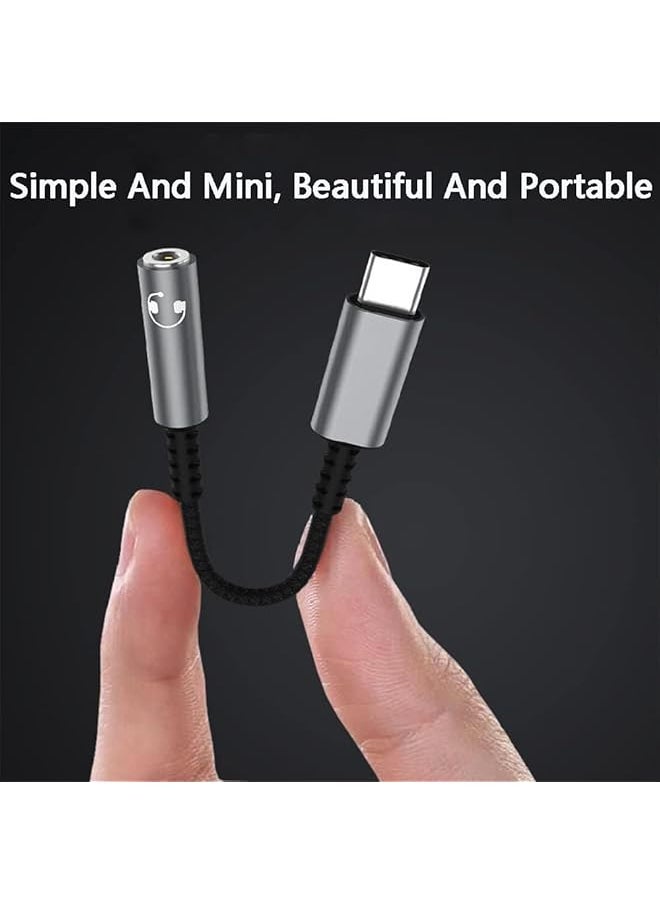 إيروريكس محول مقبس سماعة الرأس USB Type C Male إلى 3.5 مم كابل محول صوت رقمي DAC Decoder Chip محول كابل دونجل صوتي متوافق مع المزيد من أجهزة Type C  - Image 5