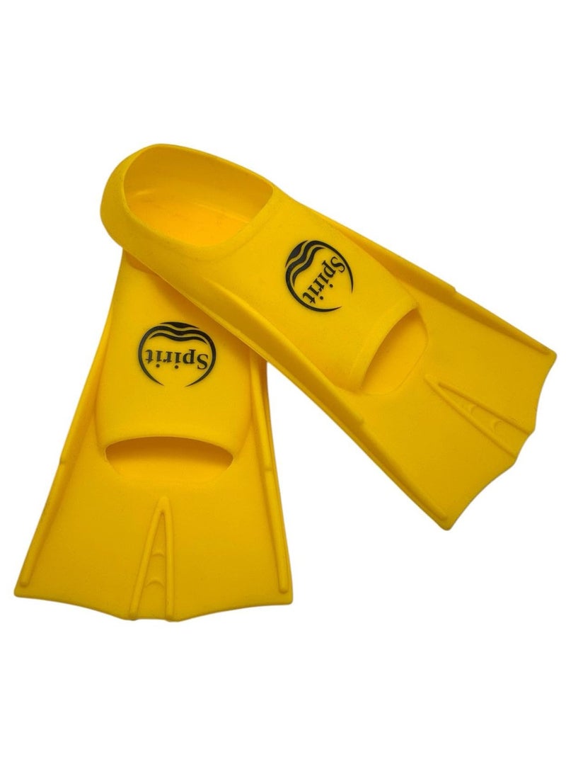 QSHOP Soft Silicone Diving Fins – High Elasticity & Endurance Light Full Foot Swimming Fins | Open Heel Swim Fins for Snorkeling or Swimming Training for Adults Men Women Kids  - Image 1
