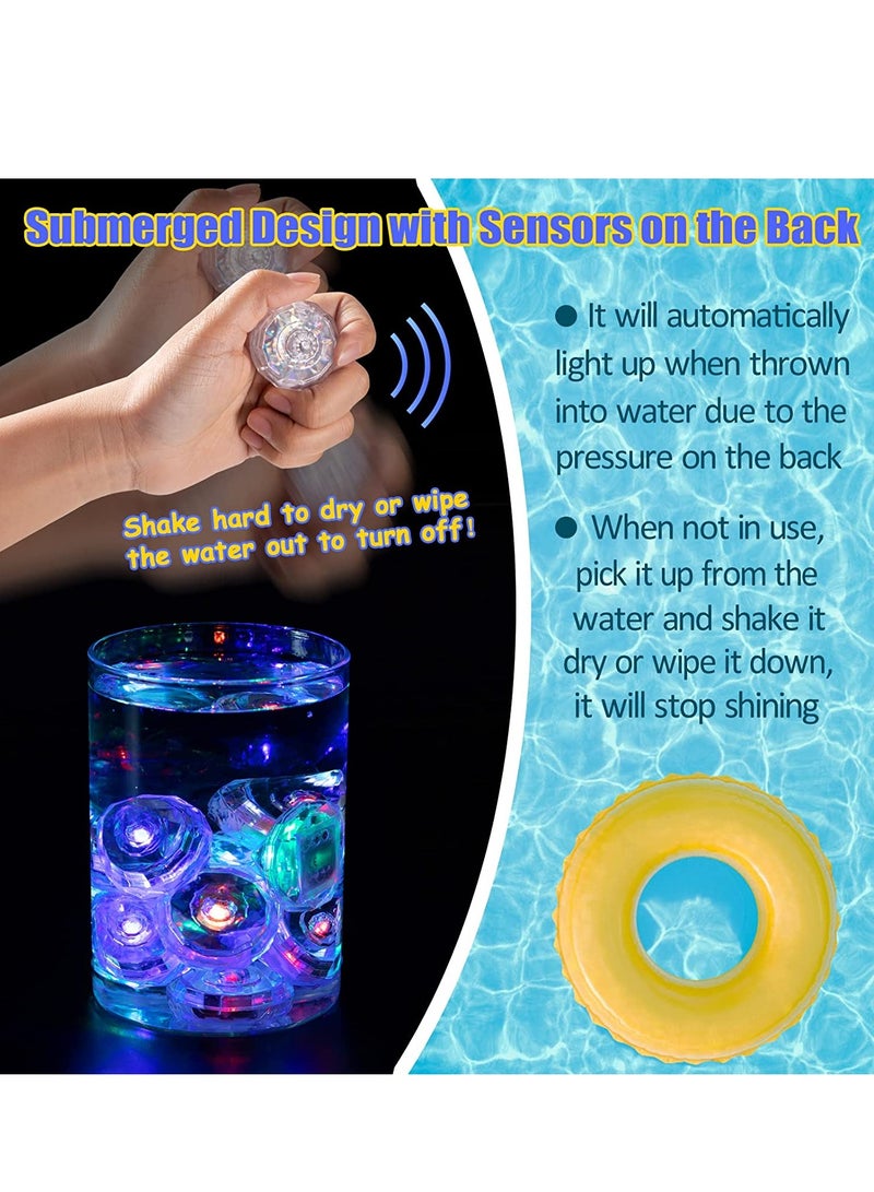 SOLARAE Light Up Diving Gem Pool Toy for Kid Diamonds Multi-Color Flashing Dive Pool Toys Glowing Underwater Sensory Swim Toys at Night Pool Throw Toy for Children Summer Pool Training Games 12Pcs - Image 5