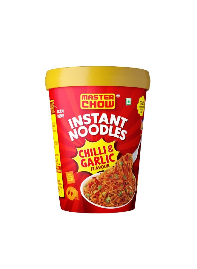 ماستر تشو نودلز ماستر تشاو سريعة التحضير بنكهة الفلفل الحار والثوم 100 غرام - Image 1