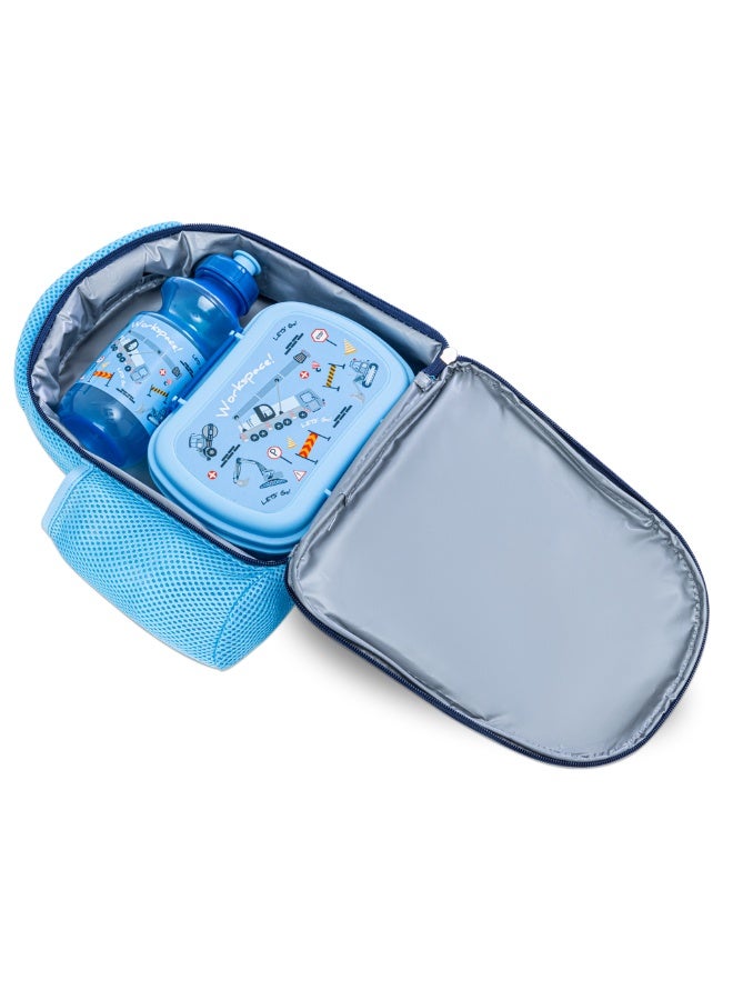 Nova kids Nova Kids Lunch Bag Combo w/ Lunch Box and Water Bottle - Workspace Blue  - Image 3