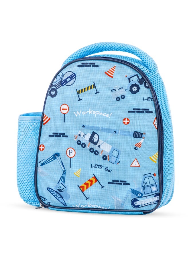 Nova kids Nova Kids Lunch Bag Combo w/ Lunch Box and Water Bottle - Workspace Blue  - Image 5
