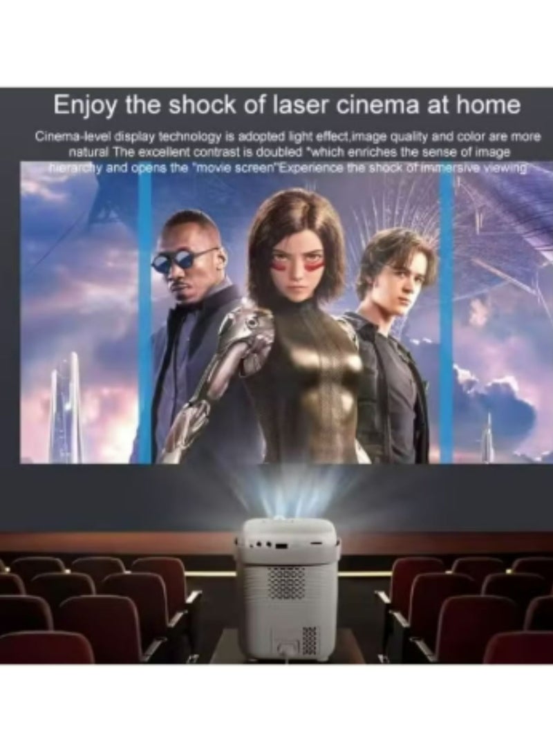 Umiio A007 Portable Smart Intelligence Projector Full HD 1080P, Android Video Projector with 5G WiFi & Bluetooth, Compatible With iOS Android HuaweiCast Suitable for Outdoor Meeting and Home Theater -Black  - Image 4