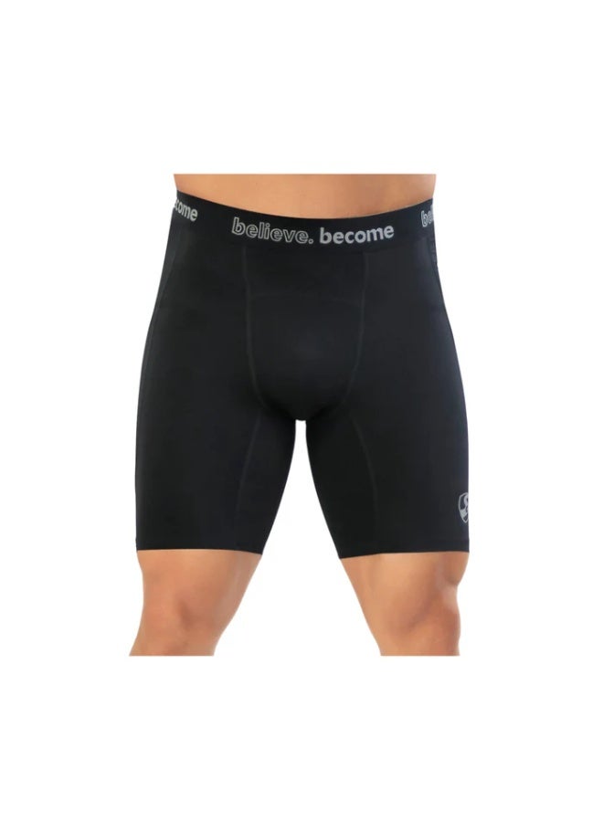 SG Xtreme Cricket Compression Shorts Black Athletic Support Undergarment Large