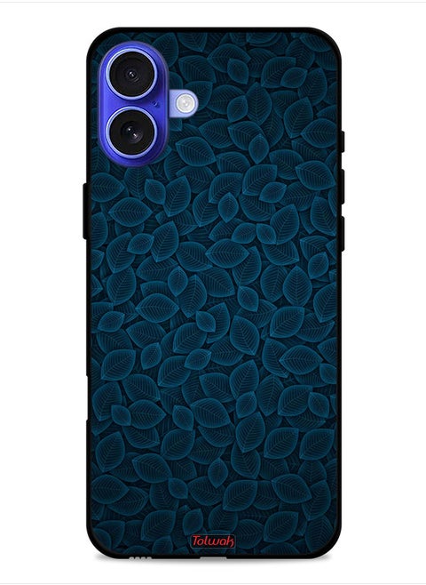 Apple iPhone 16 Plus Protective Case Cover Digital Art Leaves Pattern