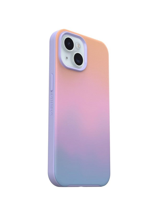 Otterbox OtterBox iPhone 16e, 15, 14, & 13 Symmetry Series Case - Soft Sunset (Purple), Snaps to MagSafe, Ultra-Sleek, Raised Edges Protect Camera & Screen  - Image 4