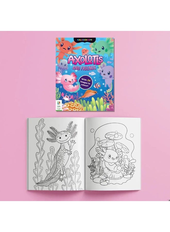 Hinkler Axolotls & Friends Creative Colouring Kit HBM00793 - Image 4