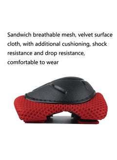 Occuwzz Children's roller skating protective gear full set (red helmet + protective gear set matte)  - Image 5