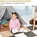 ZENOWICK 12 Pcs Plush Interlocking Carpet Tiles NonToxic Foam Carpet Tiles for Toddler Baby AntiSlip EVA Foam Interlocking Tiles for Floor Nursery Grey White Light Brown - Image 4