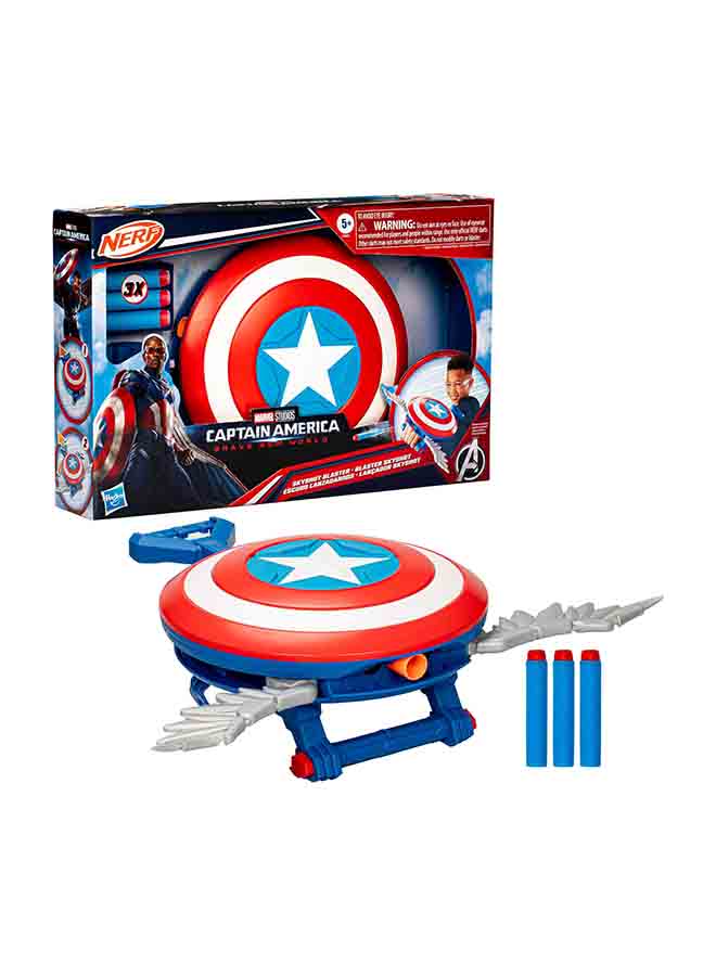 Marvel Studios Captain America Brave New World NERF Skyshot Blaster - Image 1