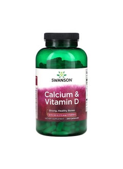 SWANSON Calcium & Vitamin D, 240 Capsules 