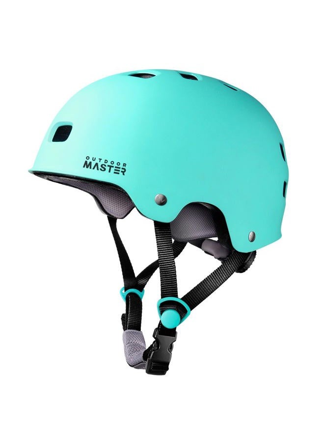 OutdoorMaster Skateboard Cycling Helmet - Two Removable Liners Ventilation Multi-Sport Scooter Roller Skate Inline Skating Rollerblading for Kids, Youth & Adults - M - Mint Green - Image 1